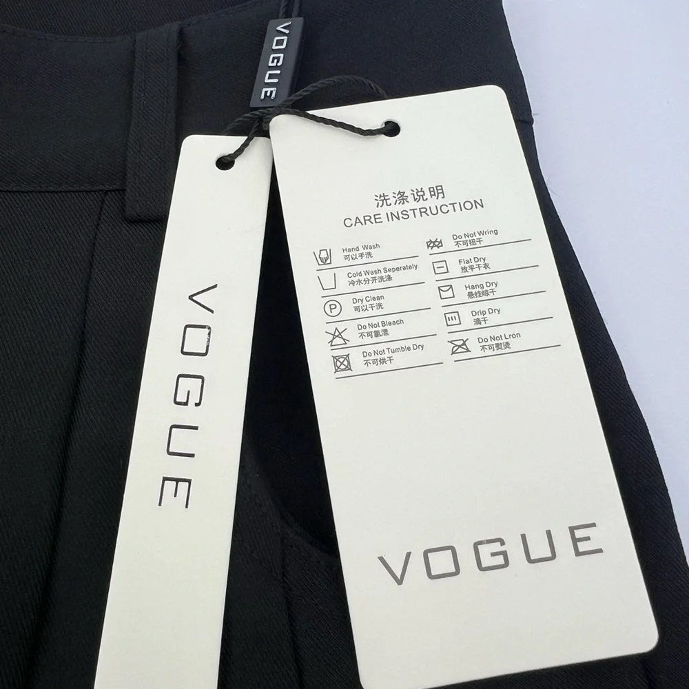 VOGUE STYLING WIDE LEG PANTS, JET BLACK COLOR, XL SIZE, 2 POCKETS IN FRONT